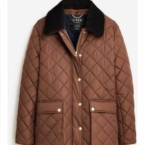 J. Crew Heritage Quilted Barn Jacket Roasted Cocoa Size XS